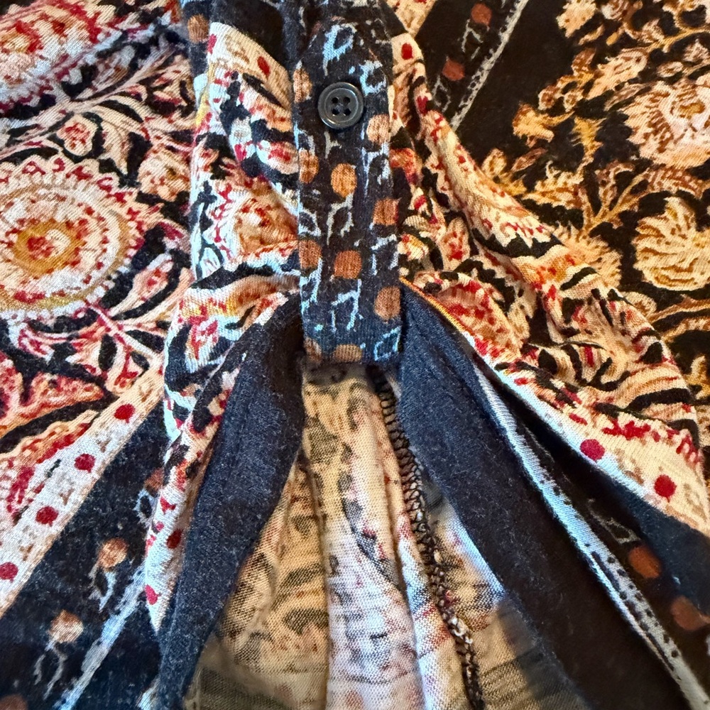 Style & Co. Black and Multicolor Blouse
